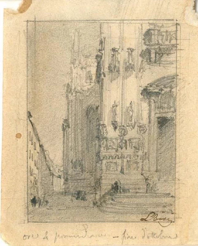 Angolo anteriore settentrionale del Duomo - Palazzo Morando, Milano